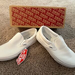 Vans Classic White Slip-On Sneakers